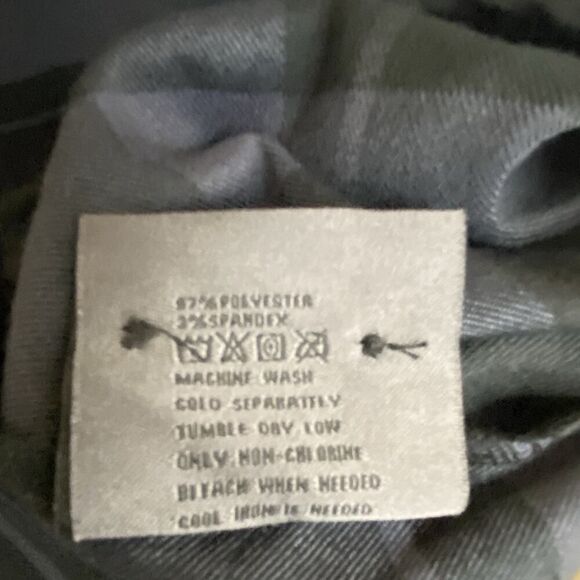 Greasy Hands Society Mens Navy Blue & Black Button Up Flannel Shirt 2XLT Tall - Picture 9 of 9